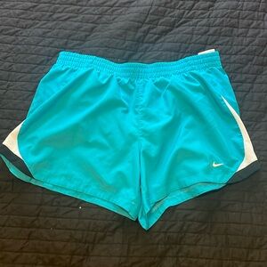 Teal Nike running shorts size Large (12-14)